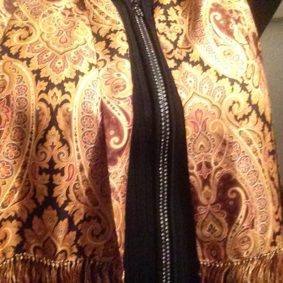 Paisley damask Italian Silk Scarf - Picture 5 of 9